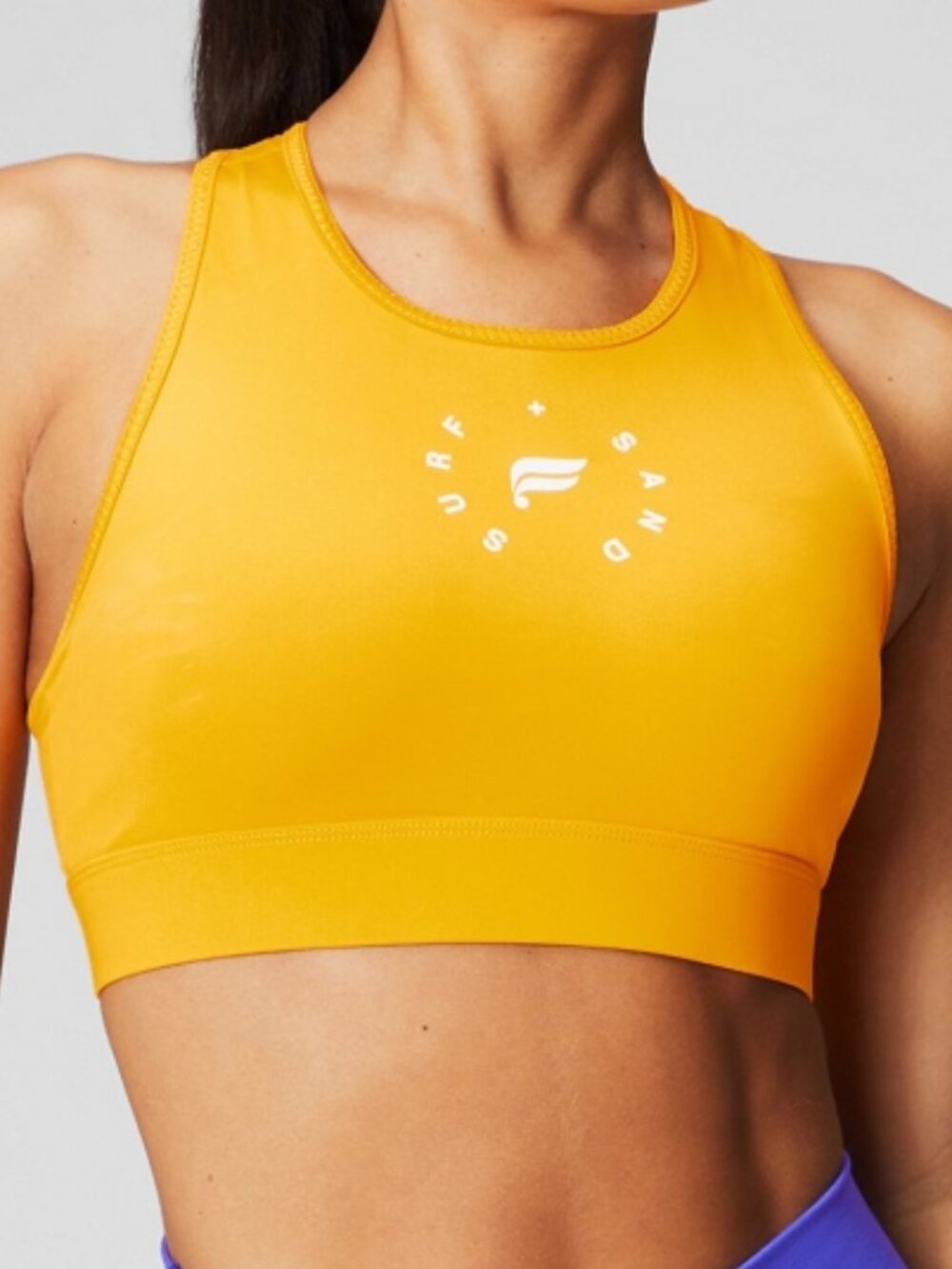 NWT Fabletics TRINITY High Impact Sports Bra XL Afternoon Sun/ Pink Escape